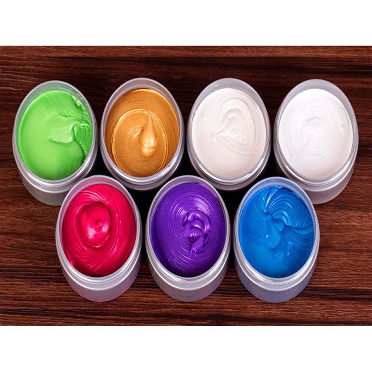 Sáp Vuốt Nhuộm Tóc Đổi Màu Tạm Thời ASH Mud 8 Màu 100ml Chính Hãng-