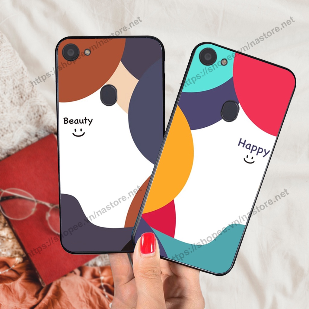 Ốp lưng Oppo F5 / F5 Youth / F7 / F7 Youth mặt cười, họa tiết caro đơn giản đẹp cute