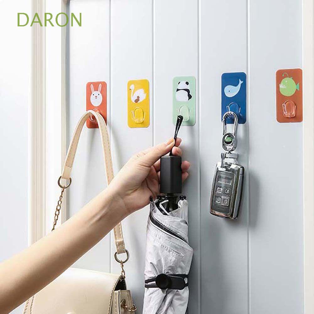 Móc Treo Chìa Khóa / Quần Áo Gắn Tường Tự Dính Họa Tiết Hoạt Hình Đáng Yêu