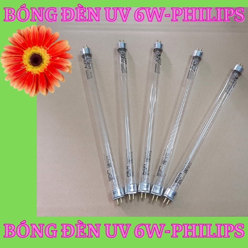 BÓNG ĐÈN UV 6W PHILIPS DÙNG CHO LỌC NƯỚC/ BÓNG ĐÈN PHILIPS 2 CHÂN CÔNG SUẤT 6W