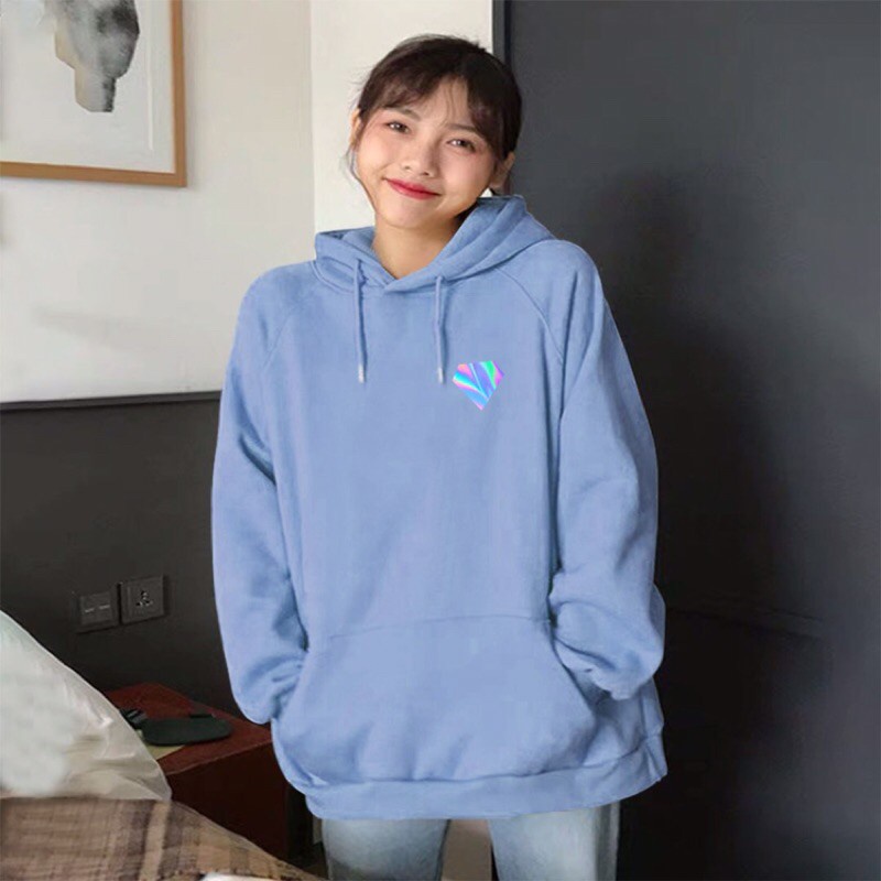 Áo Hoodie nỉ Phản Quang chất nỉ bông dày mịn