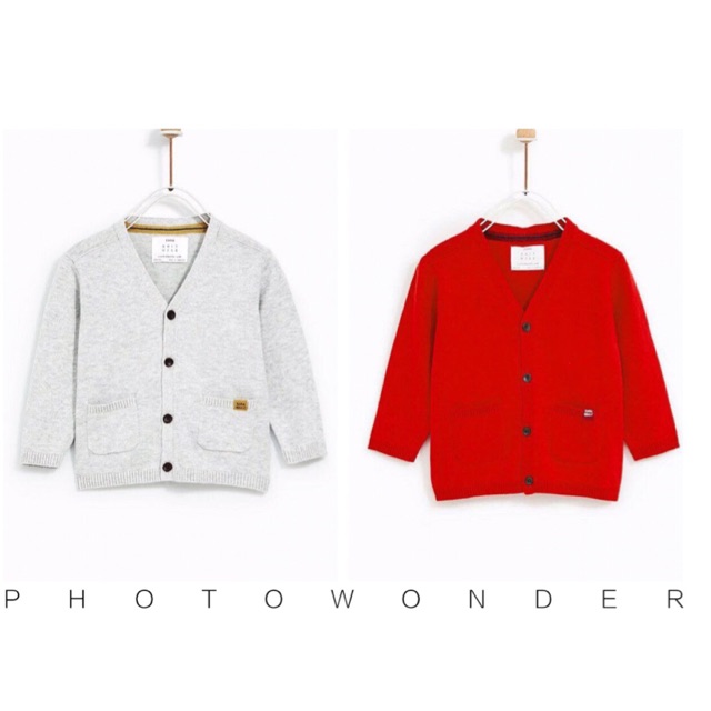 Cardigan cổ tim Zara cho bé trai