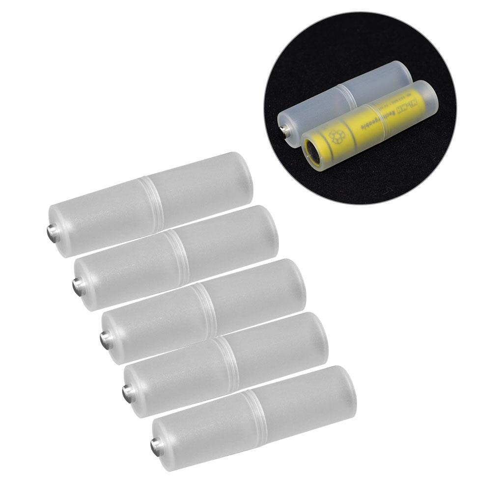 Bộ 4 Hộp Đựng Pin AAA Sang AA Bằng Nhựa Màu Đồng