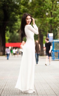 Áo dài trơn 4 tà