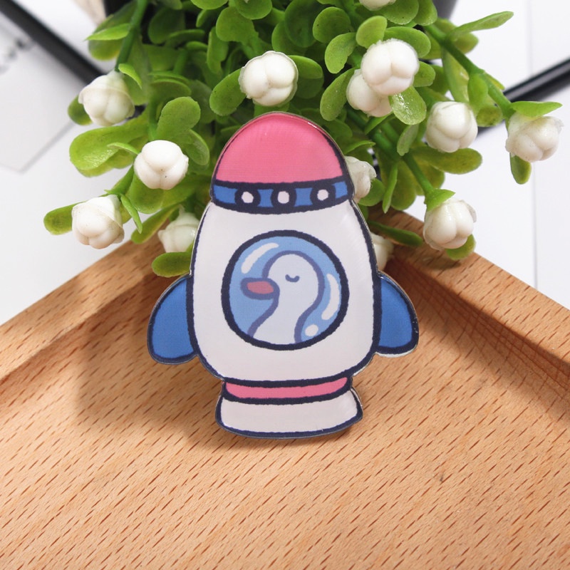 Huy Hiệu Cài Áo Hình Thỏ Hoạt Hình Dễ Thương