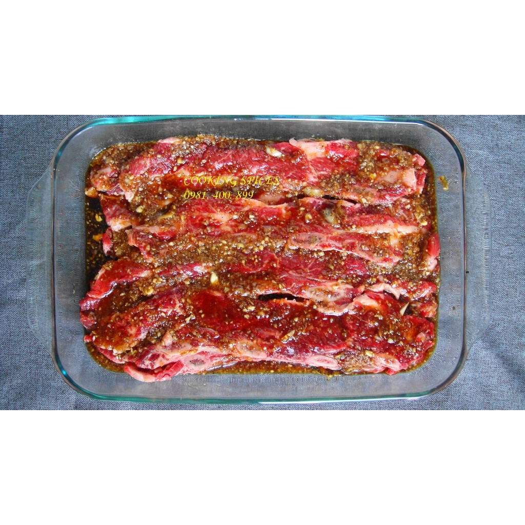 Bột Gia Vị Ướp Thịt Nướng BBQ thơm ngon. Hũ dùng tiện lợi.