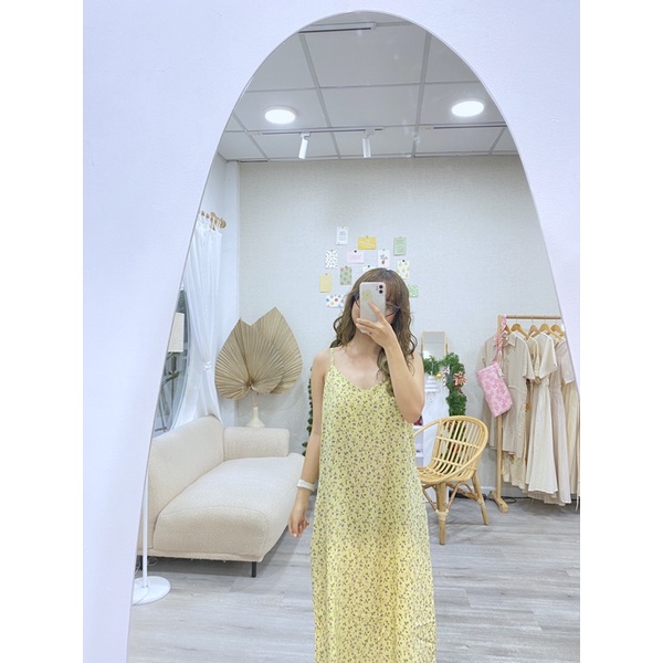 Little Yellow Dress - Đầm dây hoa vintage - Remmus.vn