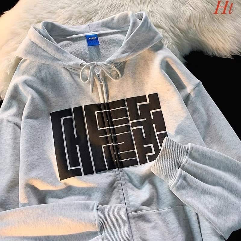 Áo khoác nỉ cotton hoa văn H2A866