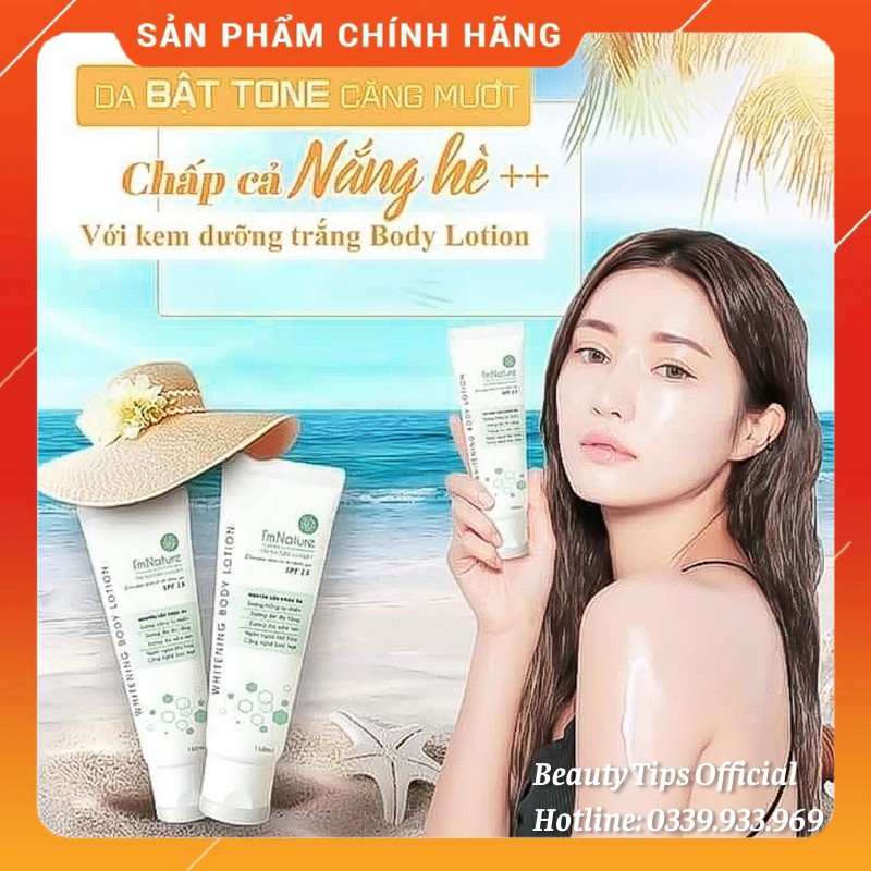 Kem Dưỡng Trắng Da Toàn Thân I'm Nature Whitening Body Lotion I'M NATURE 150ml SPF15+