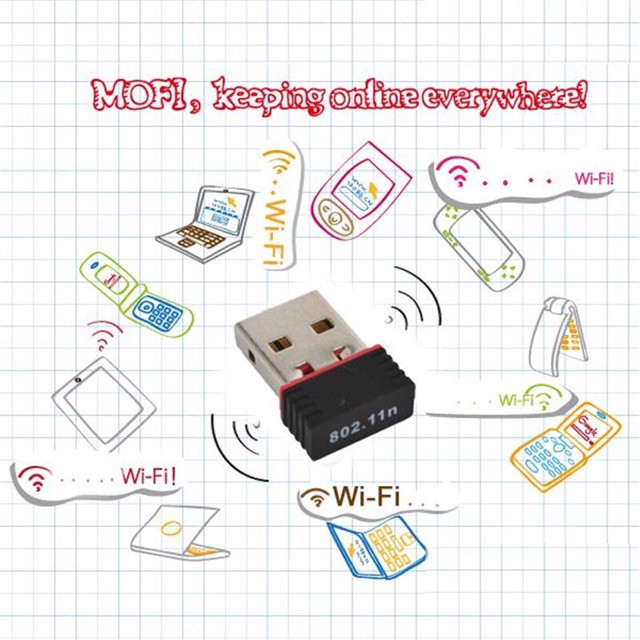 Usb thu phát wifi 802.11n tốc độ 300Mbps nhỏ gọn bền đẹp | BigBuy360 - bigbuy360.vn