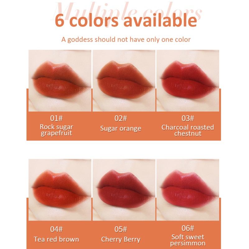 Son Kem Màu Nhung Lì Lâu Trôi Không Thấm Nước Thời Trang Cho Nữ