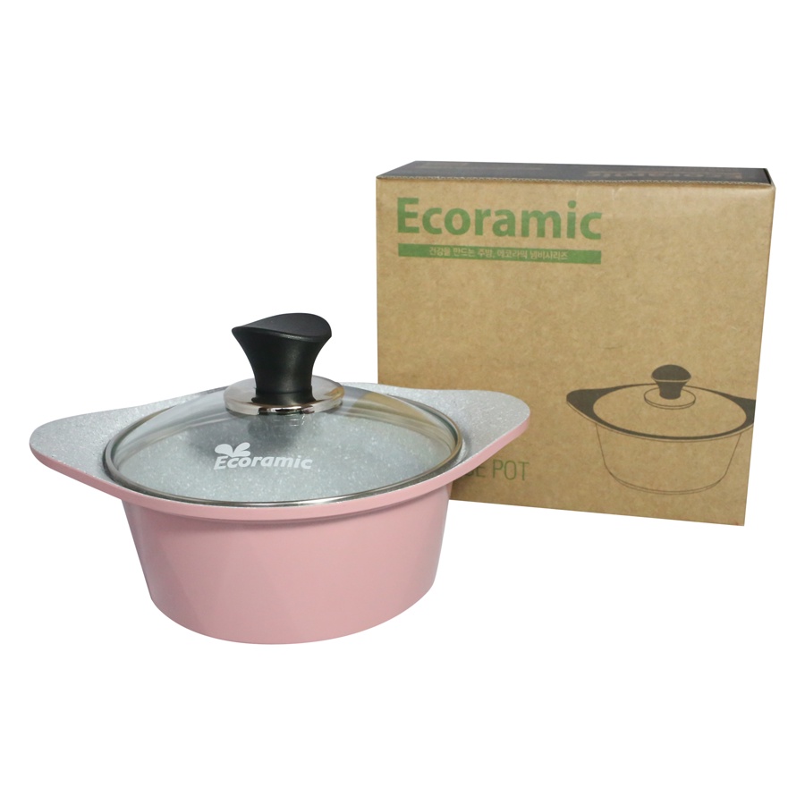 Nồi Ecoramic đáy từ 20cm (Hồng) EVLIH-20