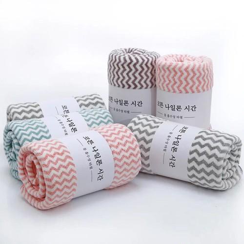 [Có sẵn] Khăn mặt xuất hàn mềm mịn 29x49 cm (giao màu ngẫu nhiên)- supersale365