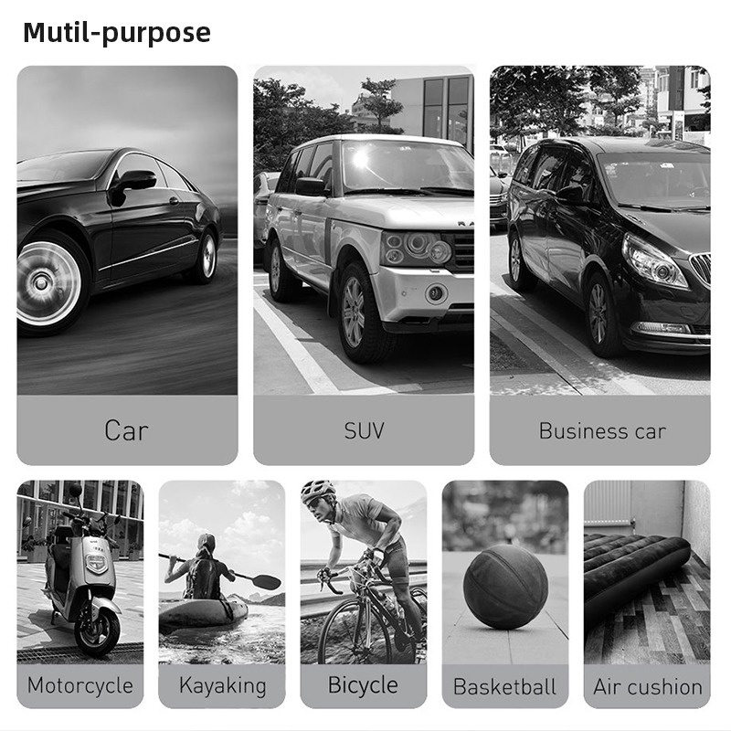 Máy bơm lốp xe hơi Baseus Energy Source Inflator Wireless Intelligent Air Pump (Pin sạc 2500 mAh, theo dõi áp suất, 5-15