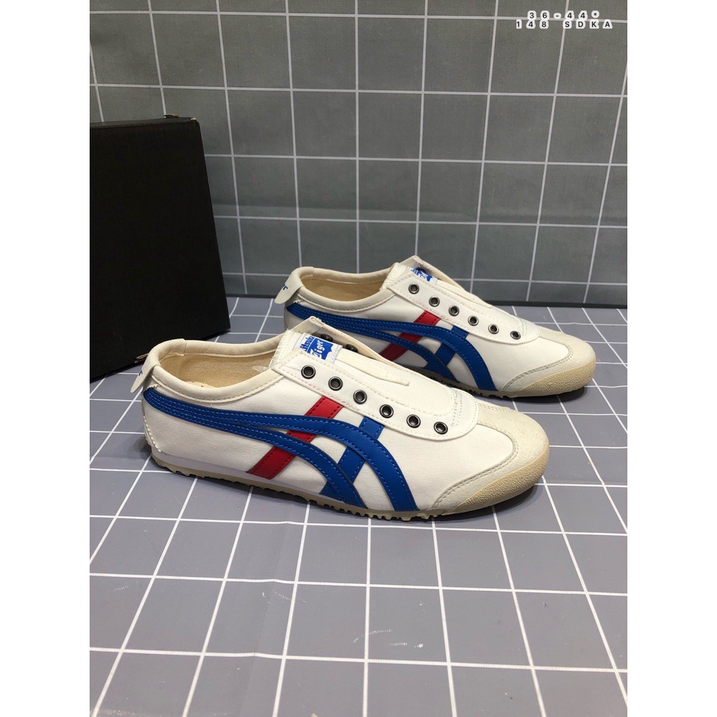 ASICS Onitsuka Tiger MEXICO 66 Slip-On One Pedal Classic Casual Canvas Shoes 36-44