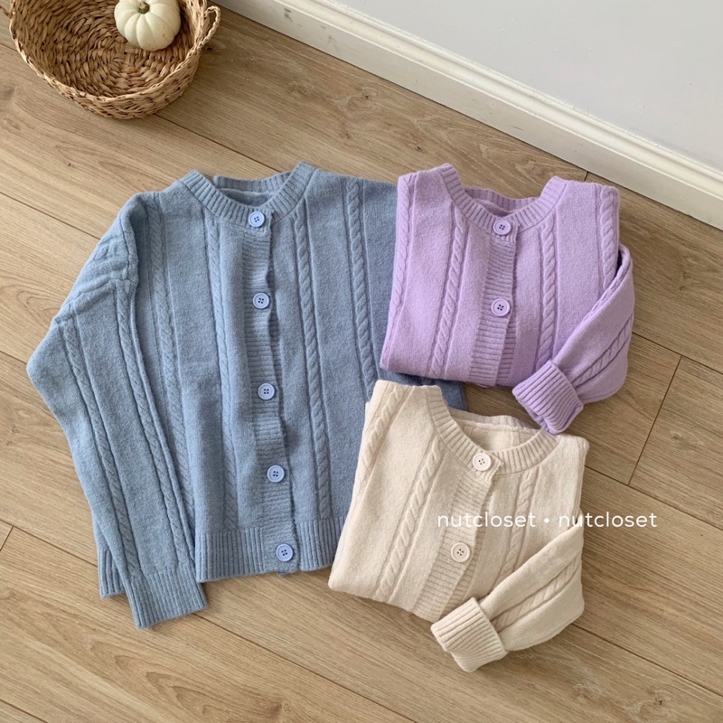 Áo cardigan len vặn thừng _ A0341 | BigBuy360 - bigbuy360.vn