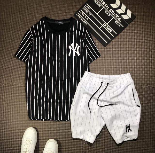 SET BỘ ĐỒ NAM NGẮN SỌC CAO CẤP VẢI COTTON XUẤT MỊN THẤM HÚT MỒ HÔI TỐT NHIÊIF MÀU | BigBuy360 - bigbuy360.vn