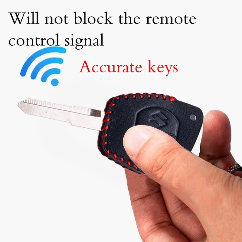 bọc chìa khoá suzuki Celerio handmade da thật 003