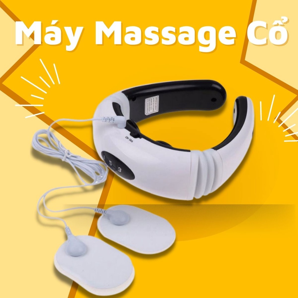 Máy Massage cổ công nghệ Nhật Bản máy mát xa hỗ trợ vùng cổ vai gáy gối tựa đầu cao cấp