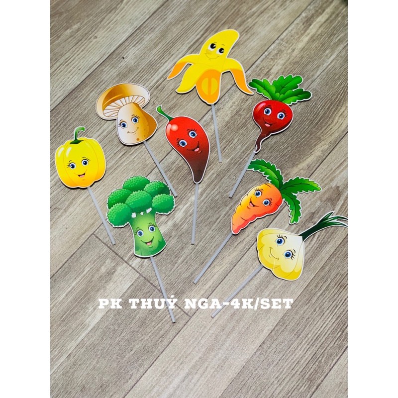 10 set cắm giấy hoa quả-Q2878