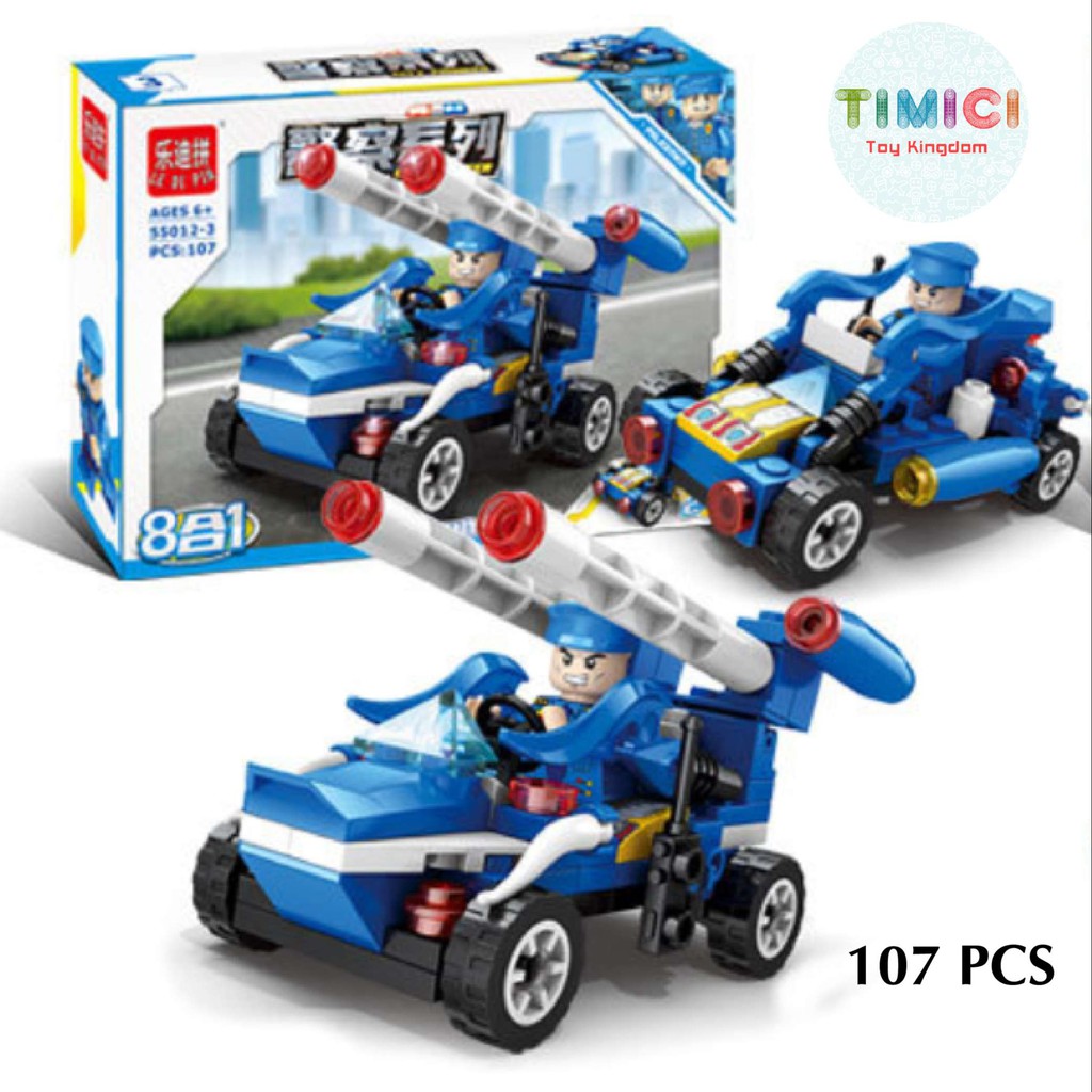 [LC015] Đồ chơi xếp hình lego cảnh sát chiến hạm tiên phong CITY PIONEER &quot;8 IN 1&quot; cho bé