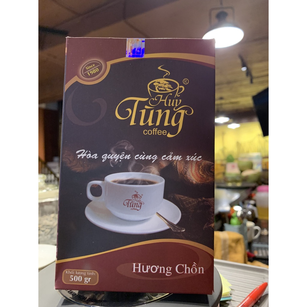 Cà phê bột pha phin truyền thống Huy Tùng - Hương chồn hộp 500GR | BigBuy360 - bigbuy360.vn