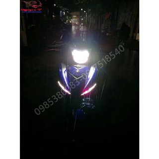 🍀 đèn pha led 2 tầng cao cấp art cho yamaha exciter 150 🍀