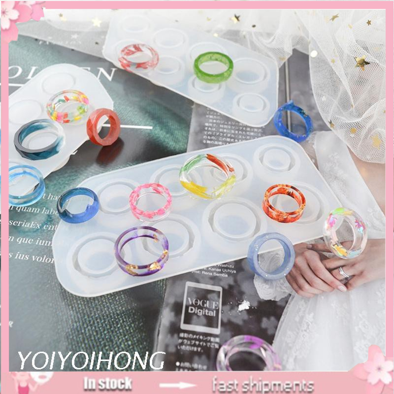 Khuôn silicon làm nhẫn epoxy resin diy