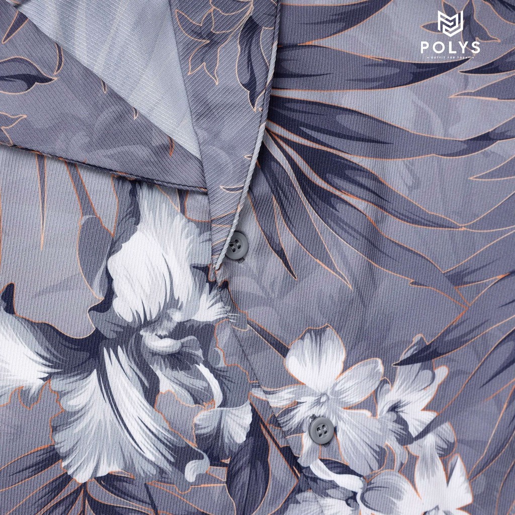 Áo Sơ Mi Nam Tay Ngắn Họa Tiết ORCHID PALM-POLYS | Form Suông, Trẻ Trung, Phong Cách, Cá Tính, Thoáng Mát. | BigBuy360 - bigbuy360.vn