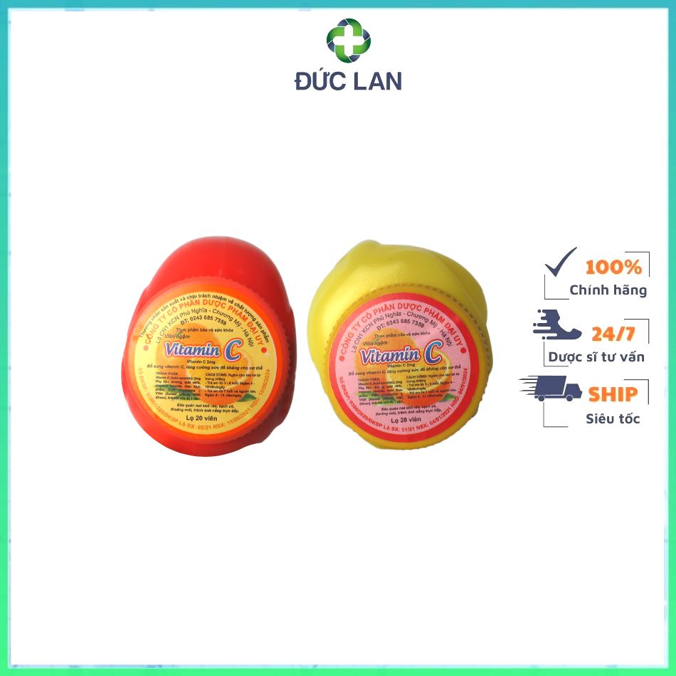 VITAMIN C THÚ XINH LỌ 20 VIÊN GIÚP TĂNG SỨC ĐỀ KHÁNG CHO CƠ THỂ