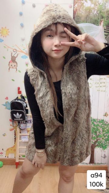 Áo khoác lông cộc tay có nón. A94 | BigBuy360 - bigbuy360.vn