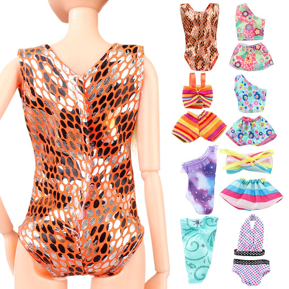 Bộ Đồ Bơi Màu Cầu Vồng Thời Trang Cho Búp Bê