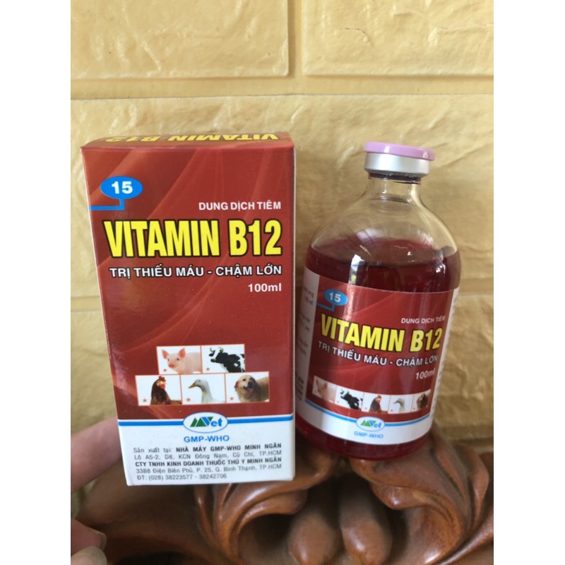 Vitamin B12 giải độc cho cây và trị thiếu máu cho động vậ