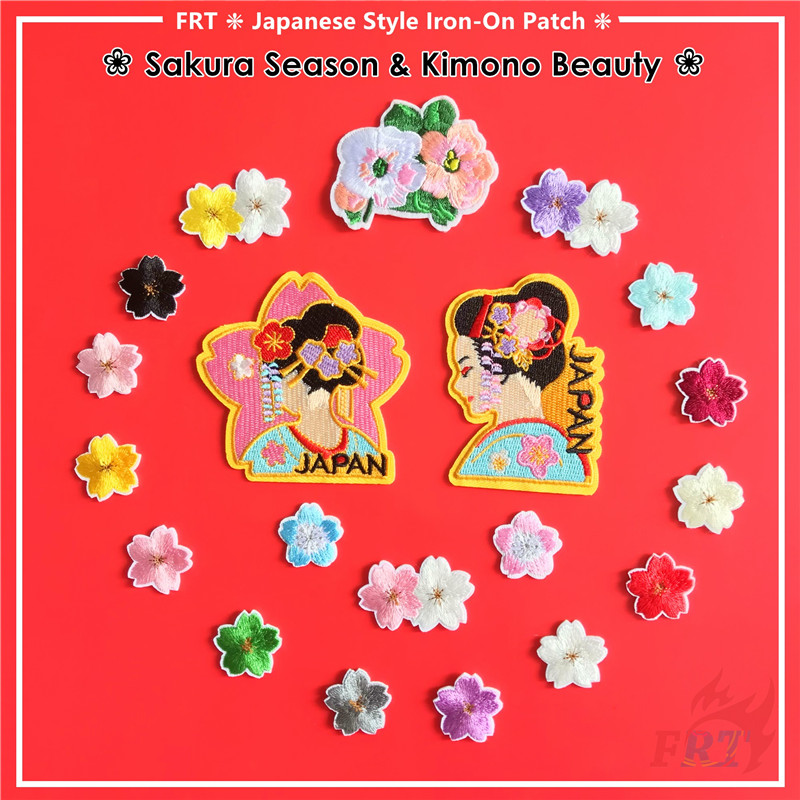 Huy Hiệu Ủi Áo Kiểu Dáng Kimono Dễ Thương