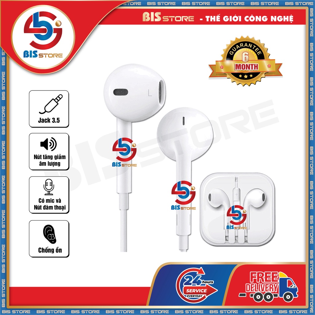 Tai Nghe IP 💓5/67/8/X/11/12/13💓 Cổng 3.5/Lightnin Kết Nối Bluetooth - Mic Đàm Thoại, Cửa Sổ Kết Nối - Bảo Hành Đổi Mới