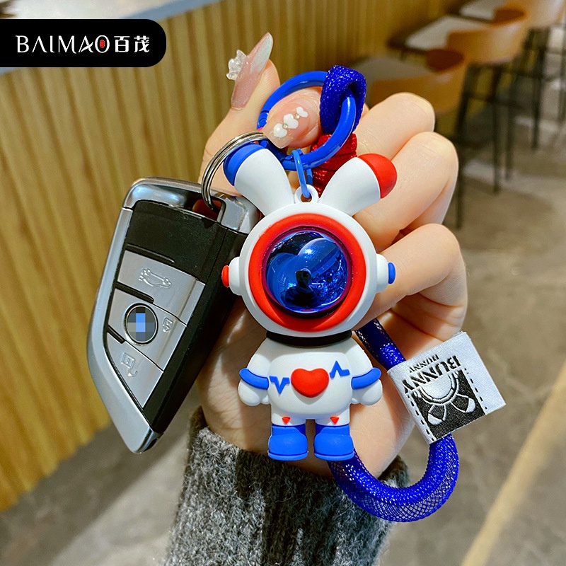 Móc Khóa Thỏ Hoạt Hình Nhiều Màu Dễ Thương