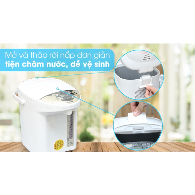 Bình thủy điện Toshiba PLK-45SFVN 4.5 lít