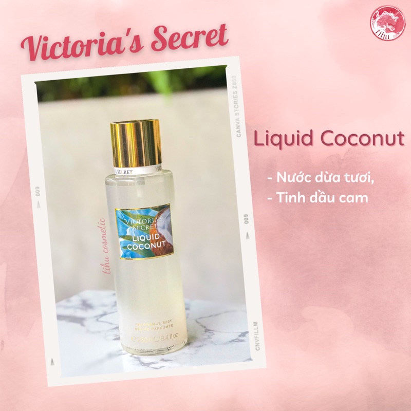 Xịt thơm Body Mist Victoria’s Secret thơm thanh mát tự nhiên [Bản Giới Hạn]