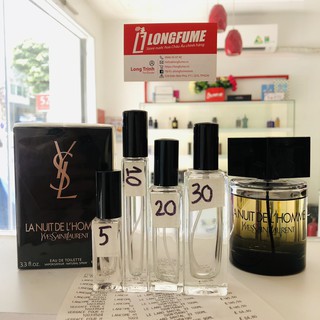 [HÀNG HIẾM] Mẫu thử Nước hoa YSL La Nuit De L'Homme EDT 100ml batch 2015 bản cũ vintage - Longfume chiết 5ml 10ml 20ml