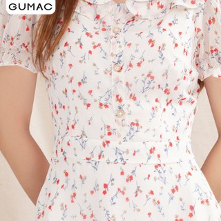 Đầm hoa cổ 2 tầng DA10103 GUMAC