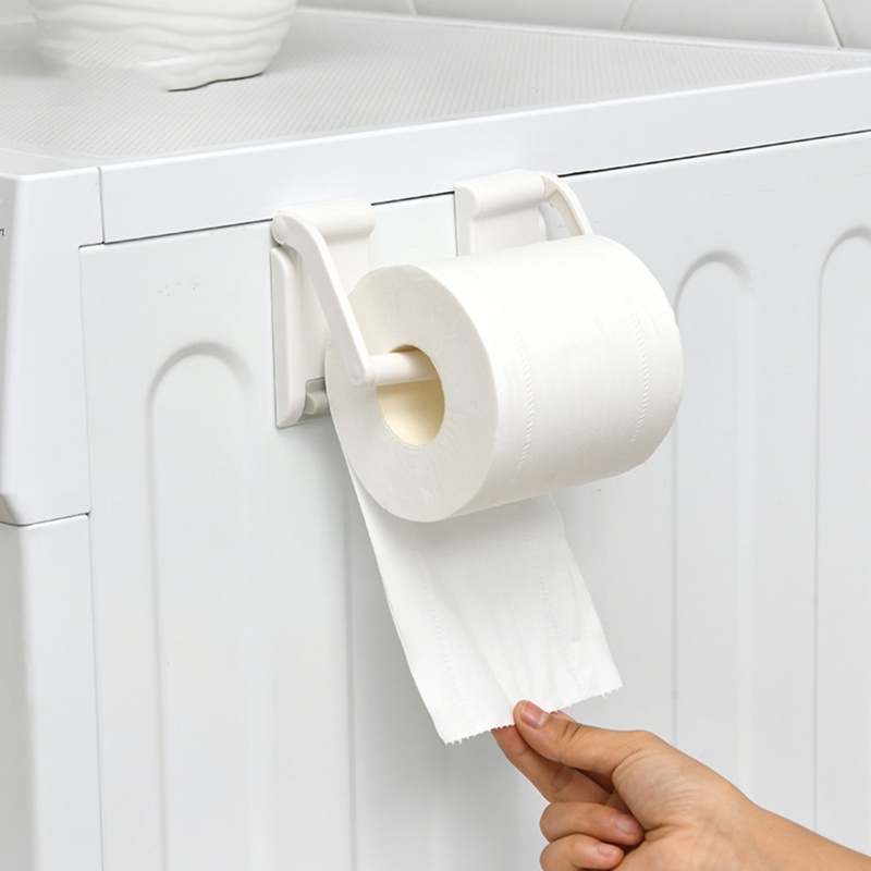 Giá Đỡ Cuộn Khăn Giấy Từ Tính Bằng Nhựa Tiện Dụng Cho Nhà Bếp