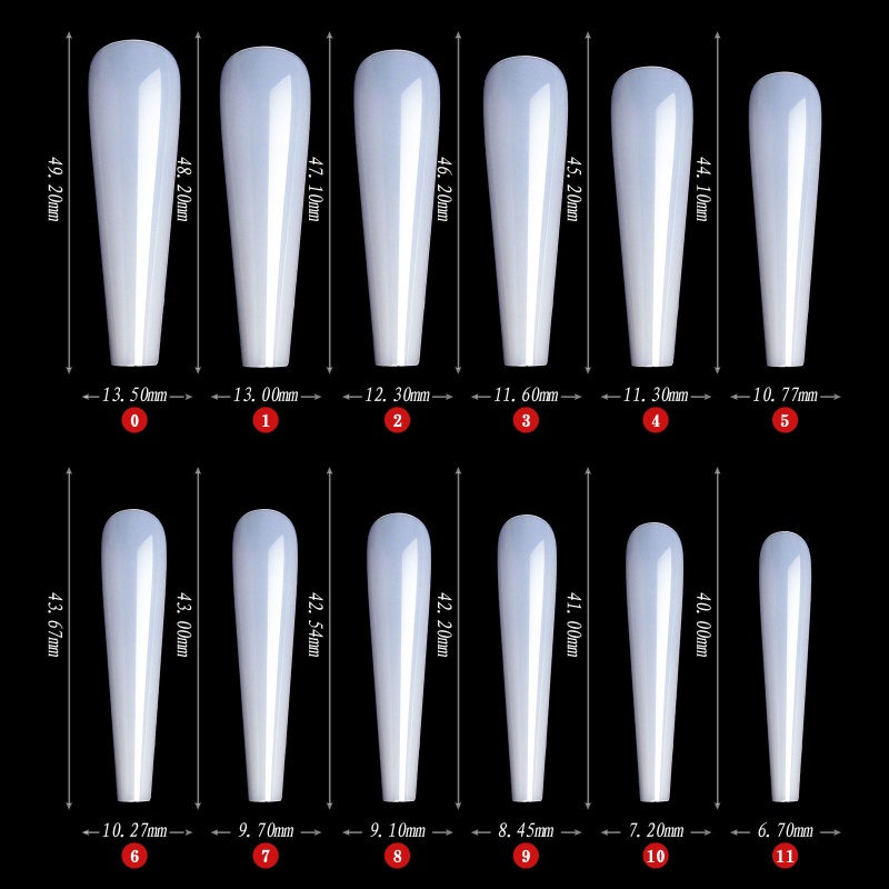 504 Móng Tay Giả Trong Suốt Tự Nhiên YOUYO