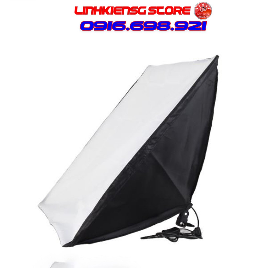 Bộ đèn studio chụp ảnh, quay phim, Livestream chuyên nghiệp, cao 1.7m softbox 50x70cm