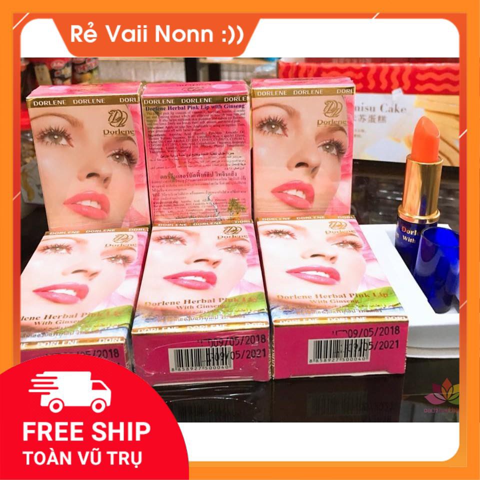 Son dưỡng dành cho thâm môi Dorlene Herbal Pink Lip