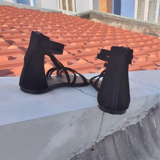 Giày Sandal Cổ Cao - Boho Vintage Style