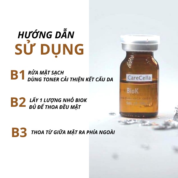 Tế bào gốc tái tạo da CARECELLA trắng da, chăm sóc da sau lăn kim, mờ thâm, se khít lỗ chân lông (5ml)