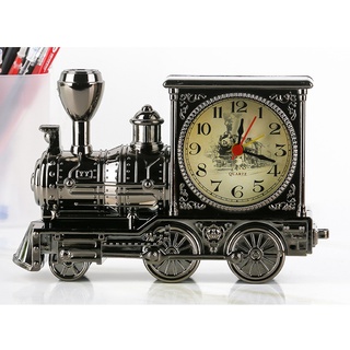 [Giá hủy diệt] Đồng hồ báo thức để bàn xe lửa cổ điển xám bạc