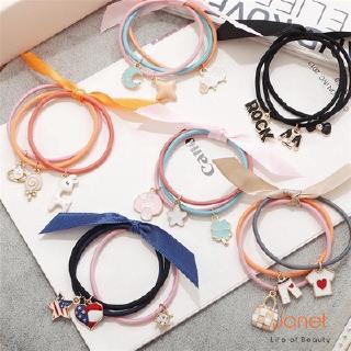 Dây buộc tóc cao su co giãn đính hạt