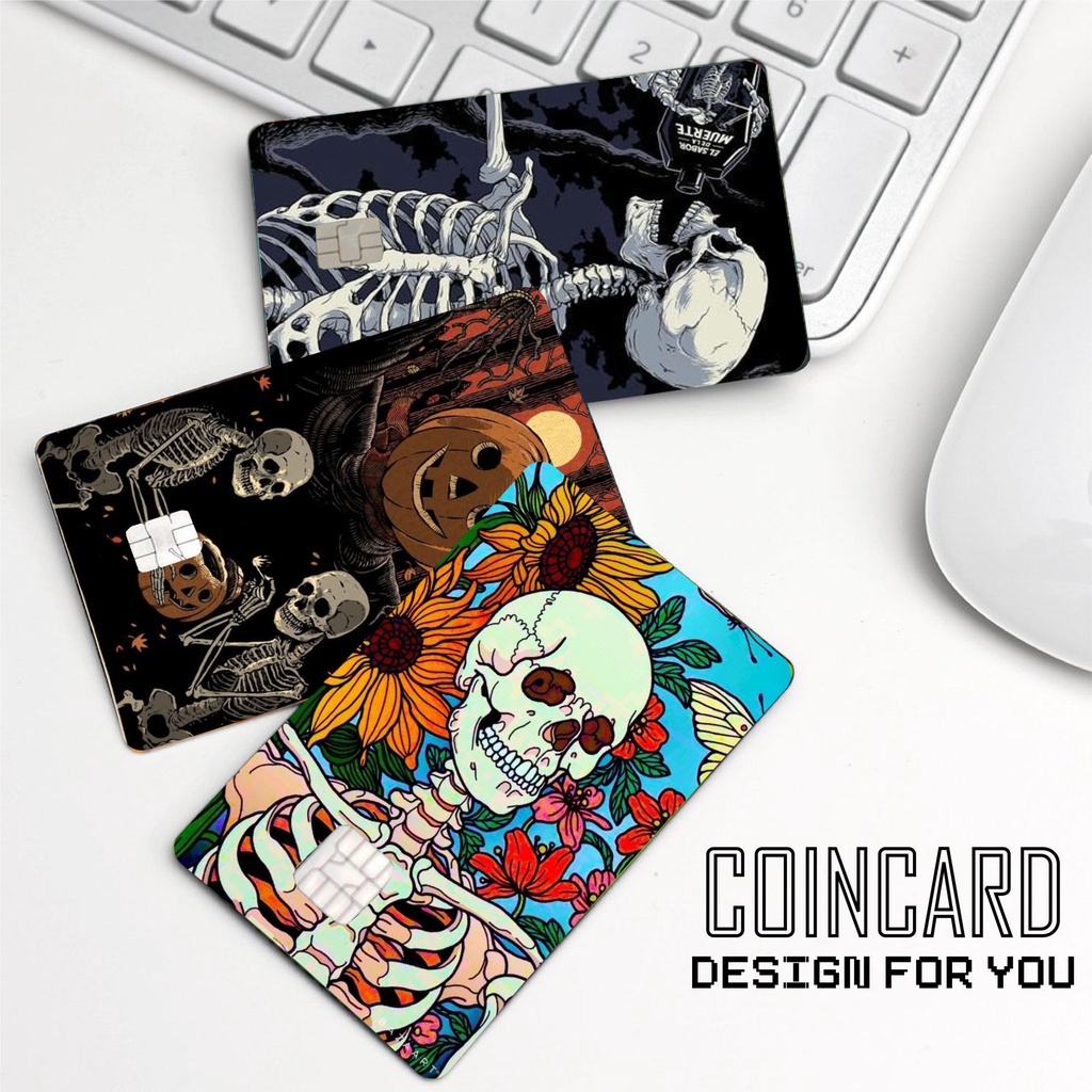 HALLOWEEN (️Miếng dán trang trí thẻ Ngân Hàng - ATM - Thẻ chung cư - Decal) Tự thiết kế COINCARD