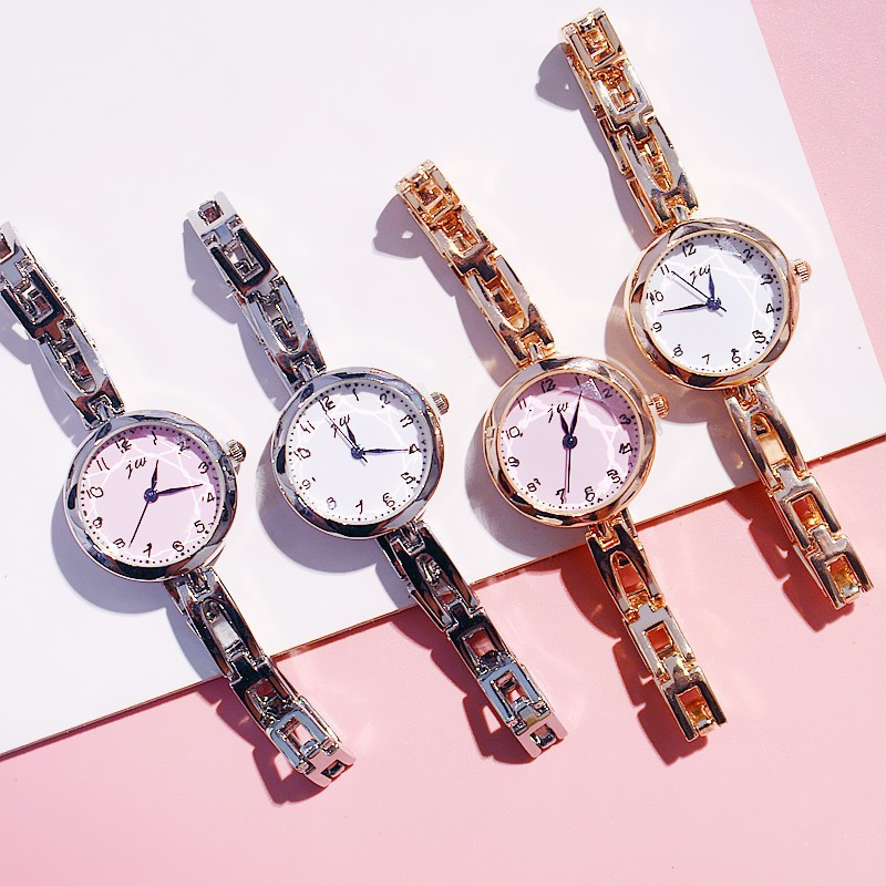 Đồng hồ nữ Jw001 dây thép cao cấp mặt tròn Bán lẻ giá sỉ